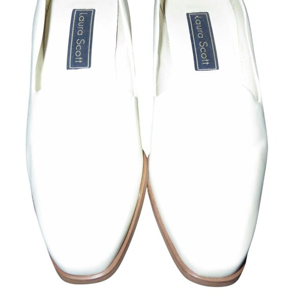 Laura Scott Dreamer Brazilian leather low block heel pumps size 9.5 - Picture 2 of 10